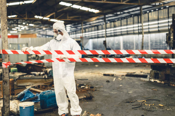 Professional Biohazard technician working in Falmouth, MA